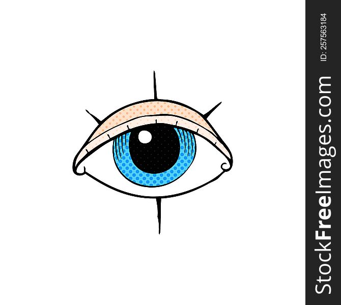 cartoon tattoo eye symbol