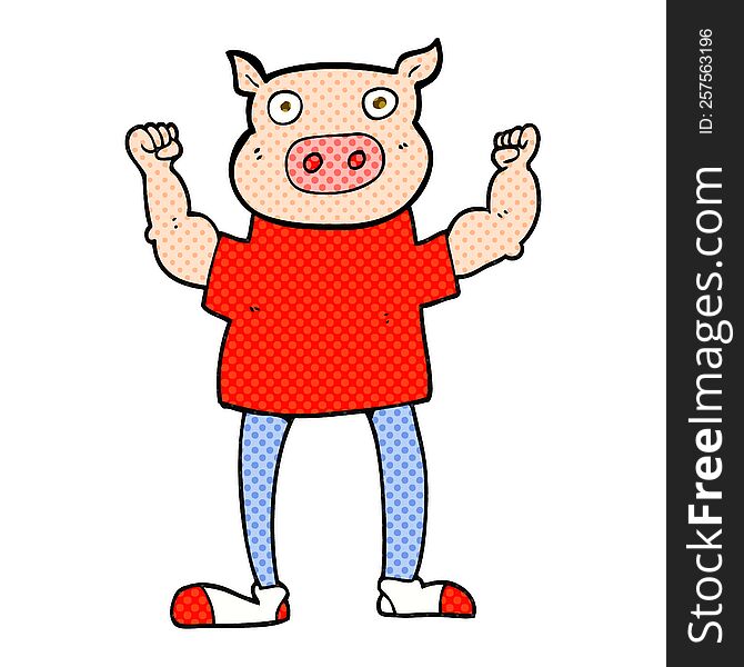 Cartoon Pig Man