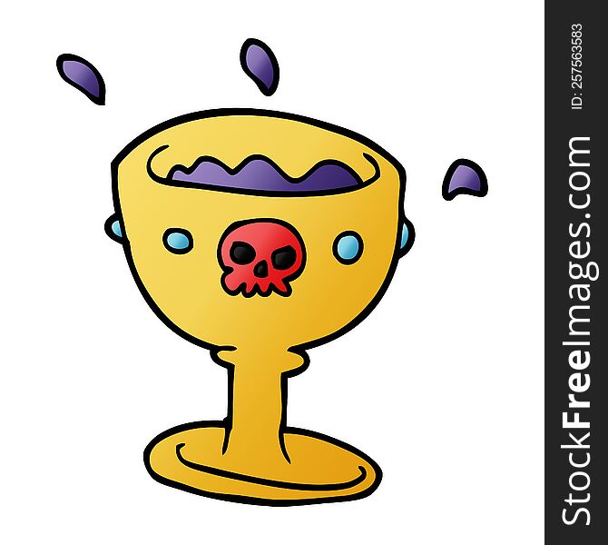 Cartoon Doodle Goblet