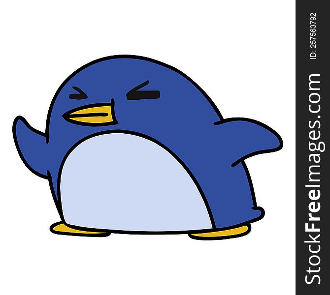 Cartoon Kawaii Of A Cute Penguin