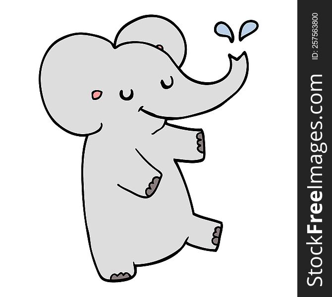 cartoon dancing elephant