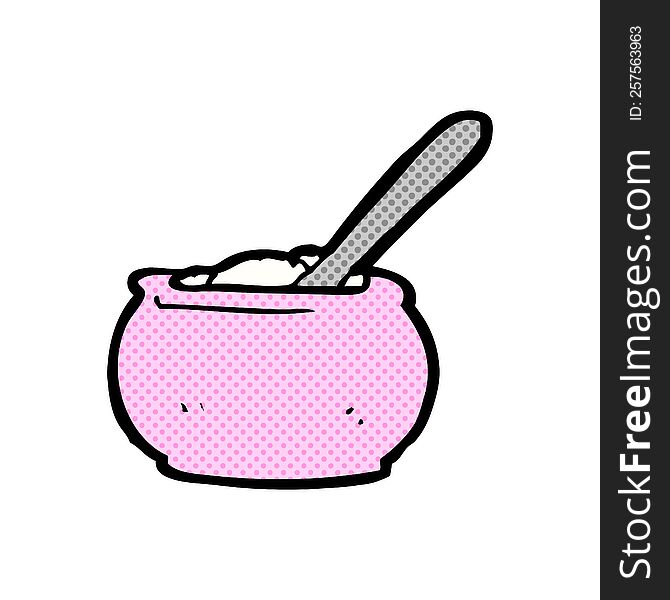 Cartoon Sugar Bowl