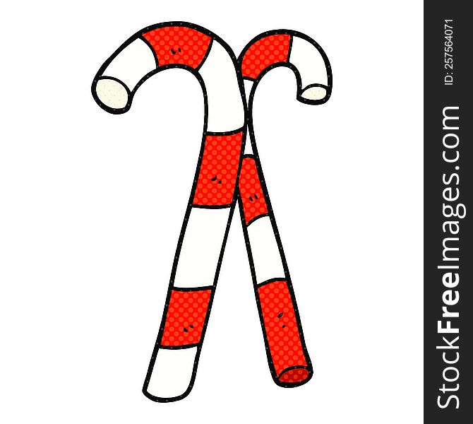 Cartoon Candy Canes