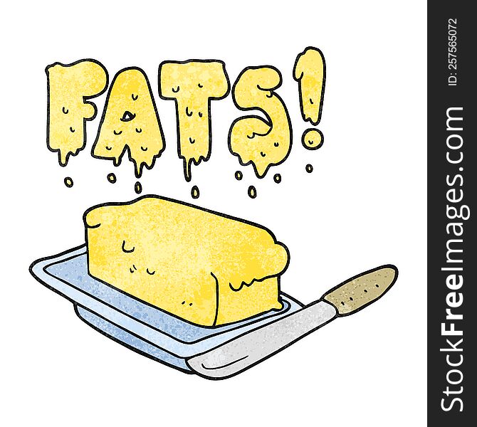 Textured Cartoon Butter Fats