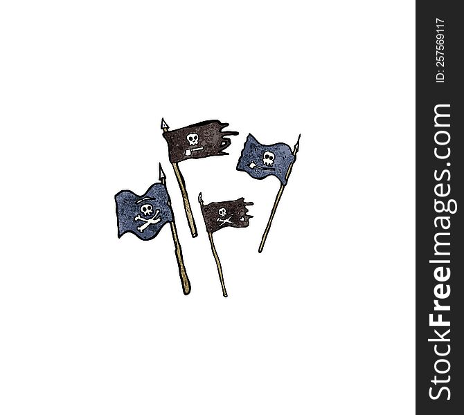 cartoon pirate flags