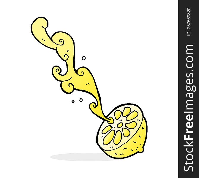 Cartoon Squirting Lemon