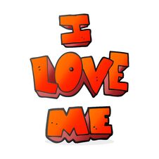I Love Me Cartoon Symbol Stock Image I Love Me Cartoon Symbol Stock Image
