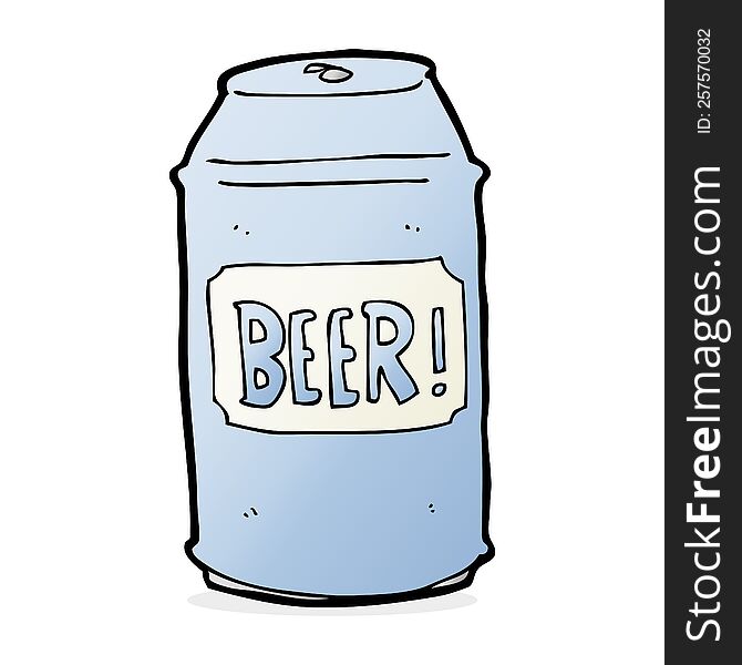 Cartoon Beer Can