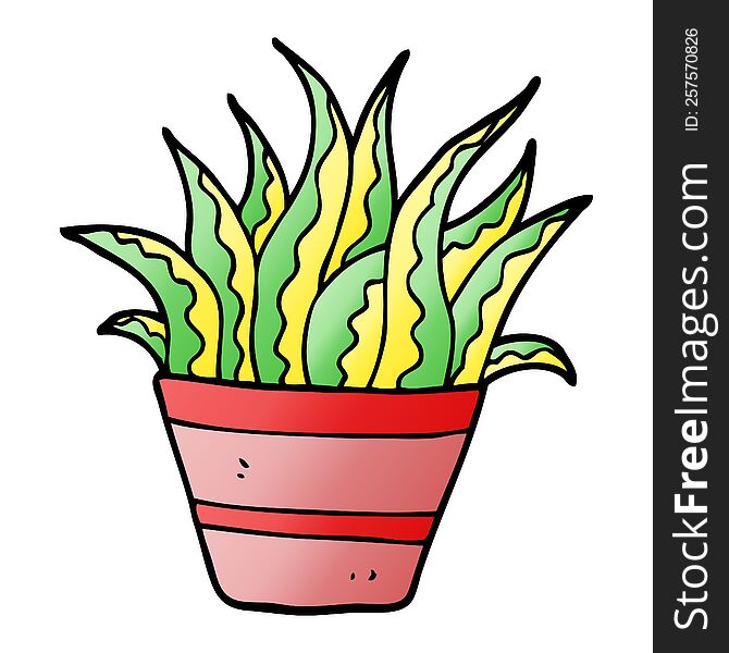 cartoon doodle plant