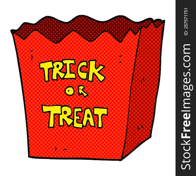 cartoon trick or treat bag