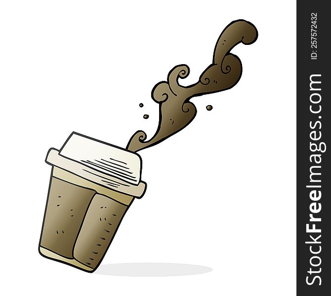 Cartoon Coffee Spilling