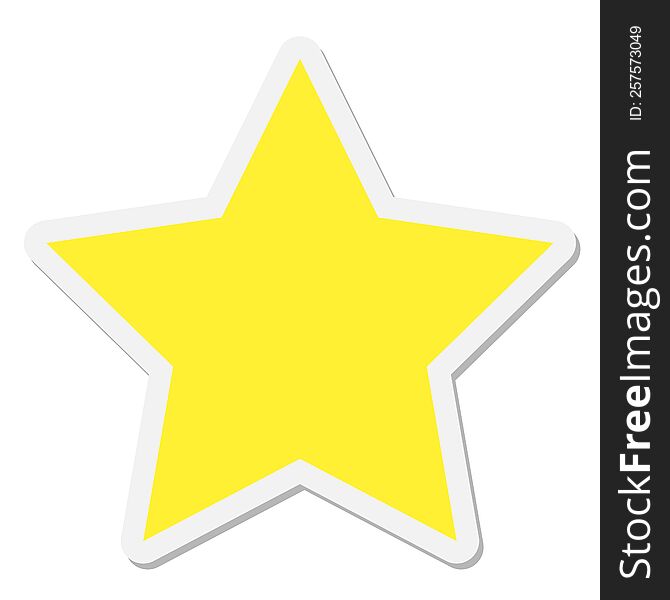 star shape sticker