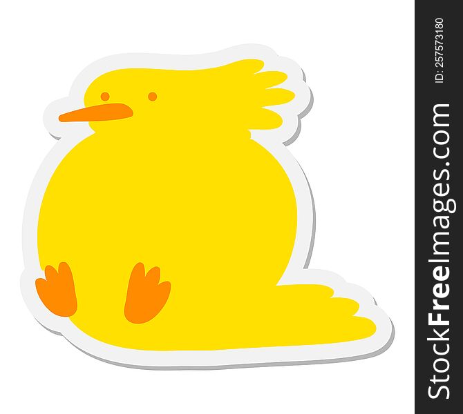funny bird sticker