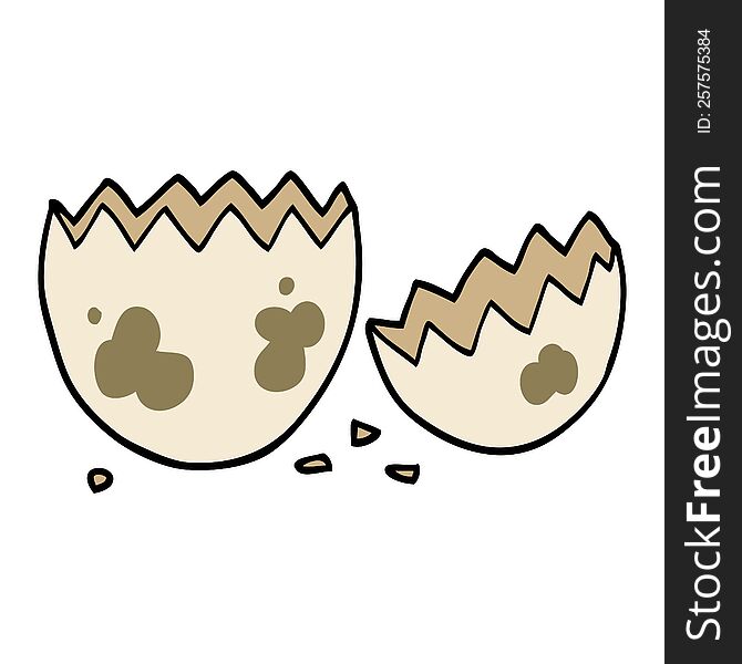 cartoon cracked egg