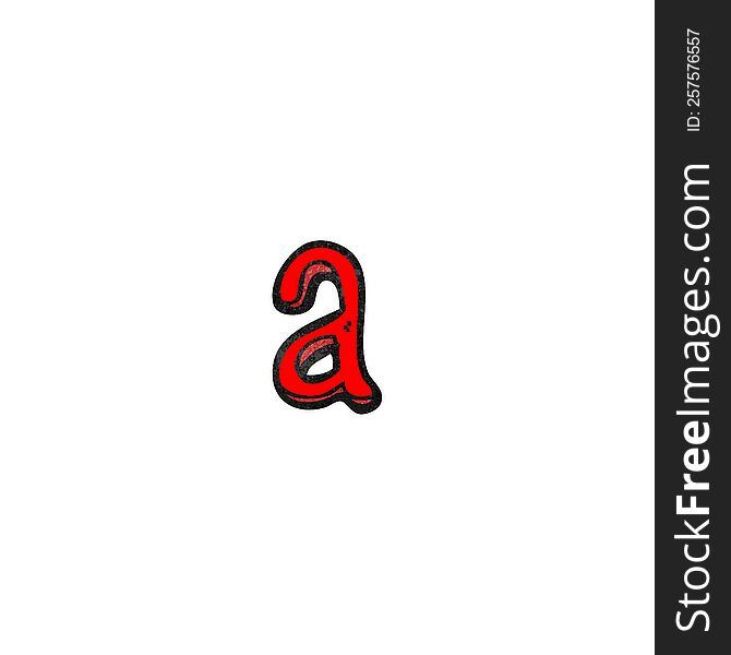 Cartoon Letter A