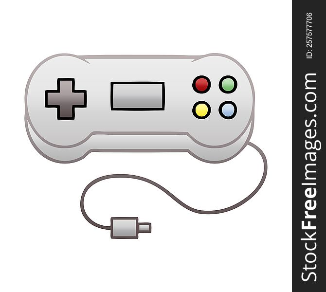 gradient shaded cartoon of a game controller