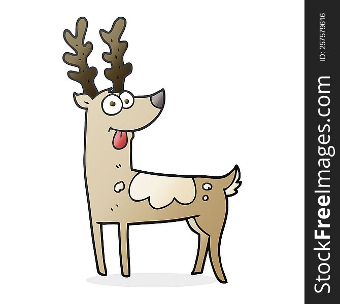 cartoon reindeer