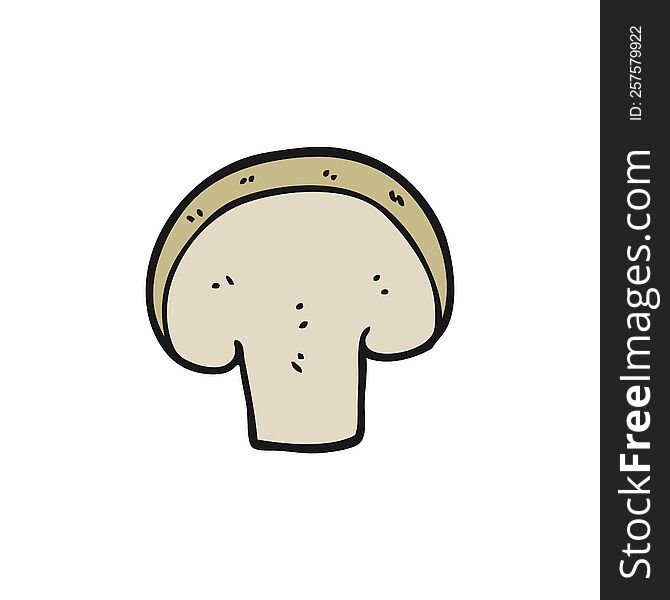 cartoon mushroom slice