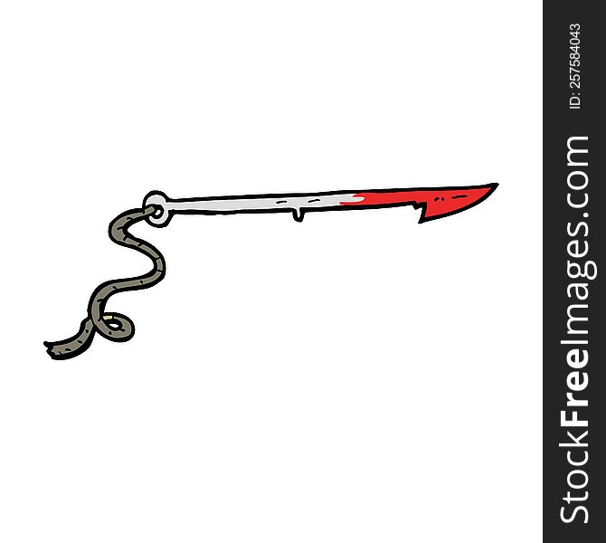 Cartoon Whaling Harpoon