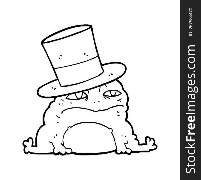 cartoon rich toad
