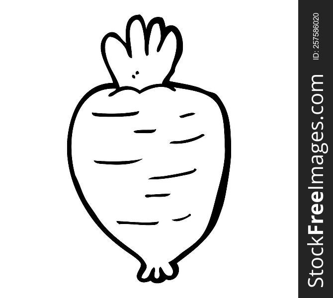 Cartoon Root Vegetable