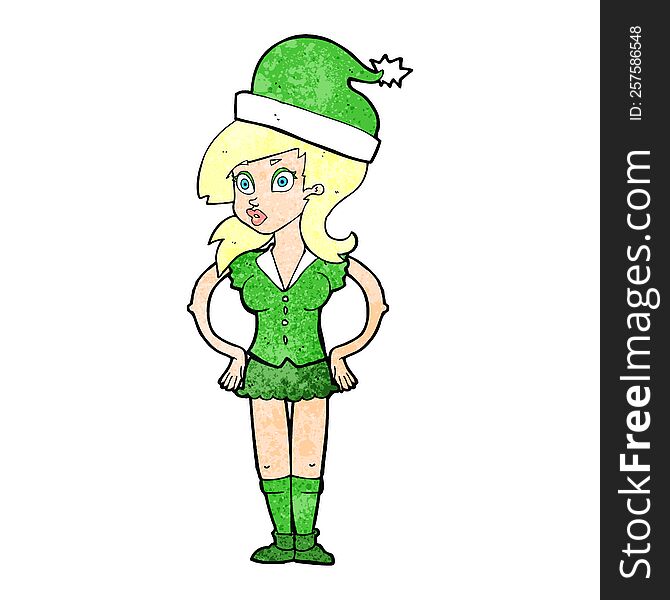 cartoon santa s helper