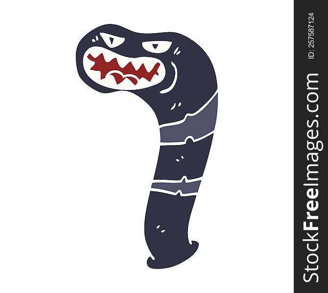 Cartoon Doodle Monster Leech