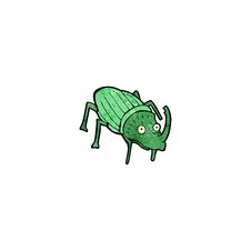 Giant Bug Cartoon Royalty Free Stock Photos