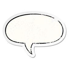 Cartoon Speech Bubble Distressed Sticker And Speech Bubble Distressed Sticker Stock Photos Cartoon Speech Bubble Distressed Sticker And Speech Bubble Distressed Sticker Stock Photos