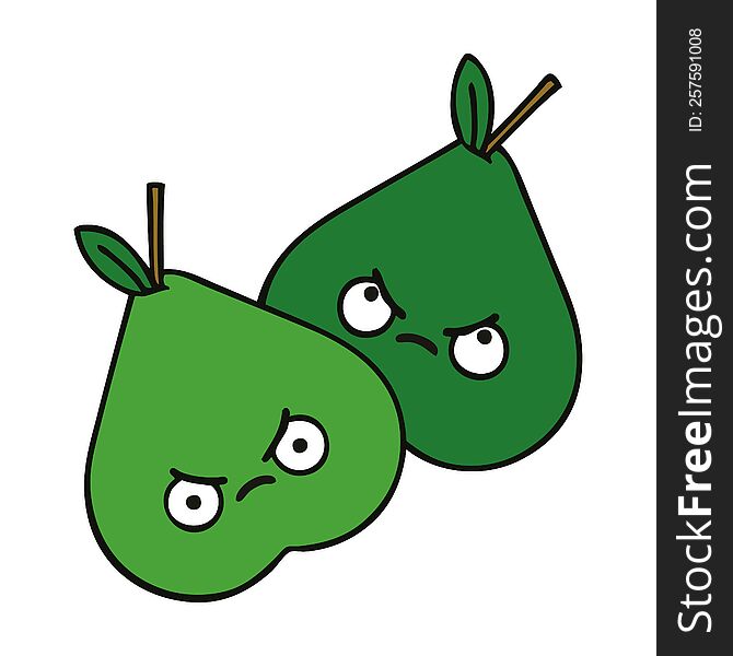 Cute Cartoon Pears