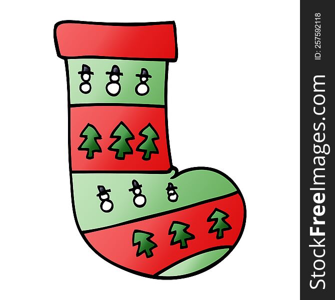 Cartoon Doodle Christmas Stockings