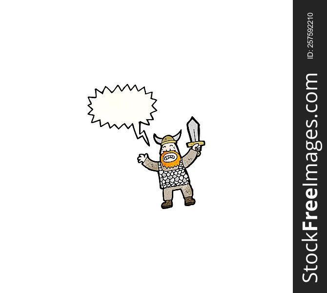 shouting viking cartoon