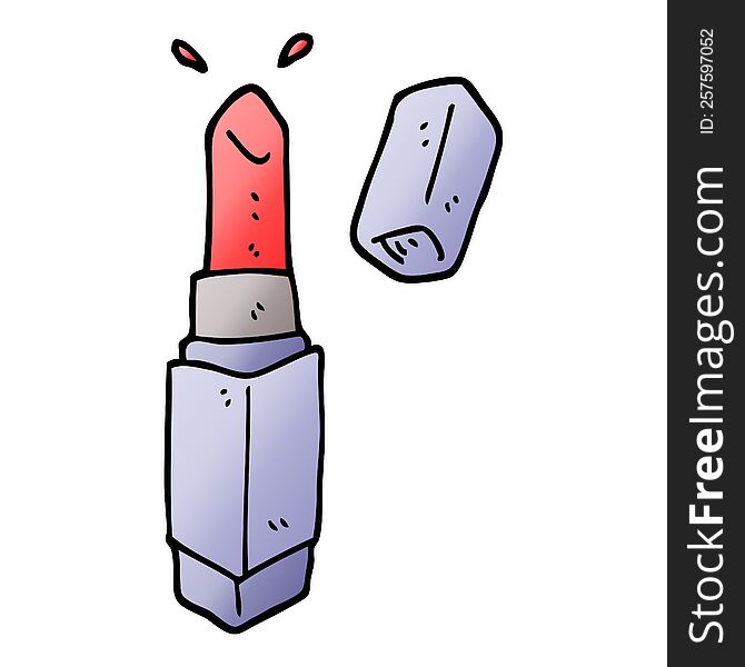 vector gradient illustration cartoon lipstick