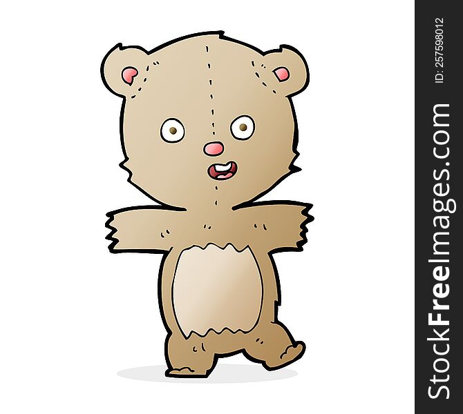 cartoon dancing teddy bear