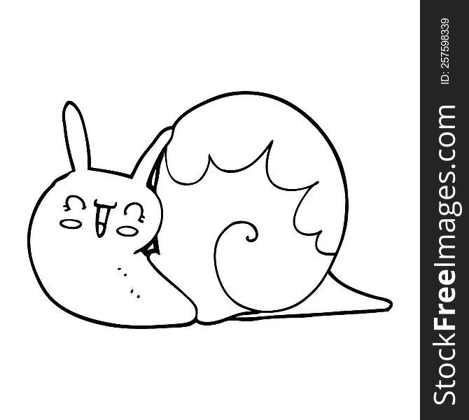 Cute Cartoon Snail