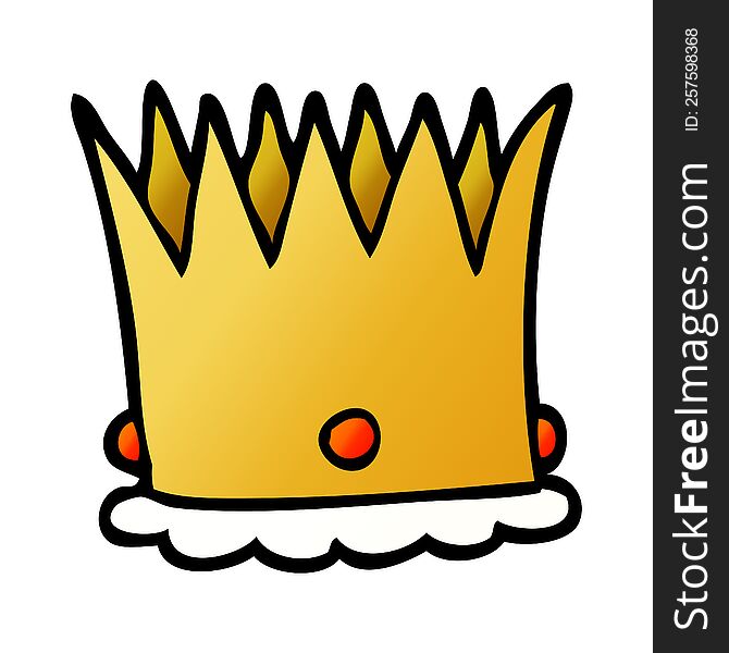 Cartoon Doodle Royal Crown