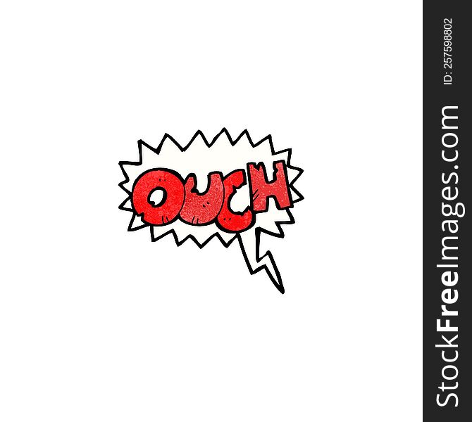ouch comic book symbol