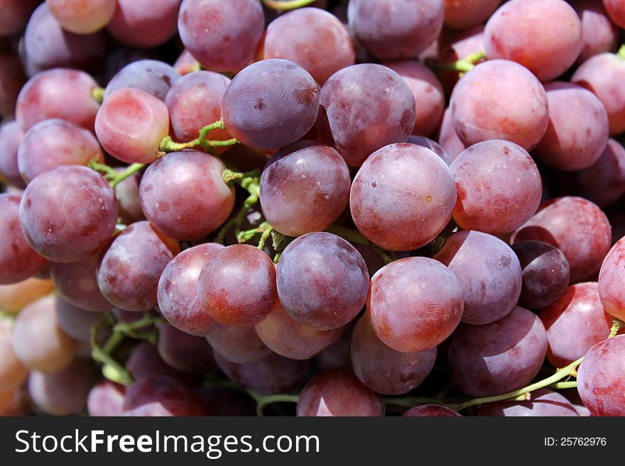 Red grapes as an agricultural background