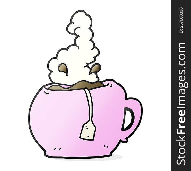 Cartoon Cup Of Tea
