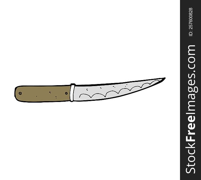 cartoon kitchen knife