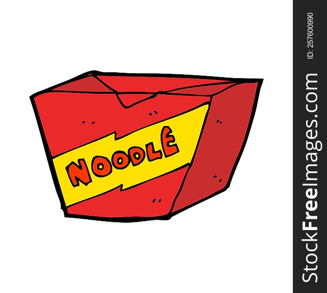 Cartoon Noodle Box