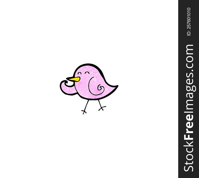 cartoon little bird