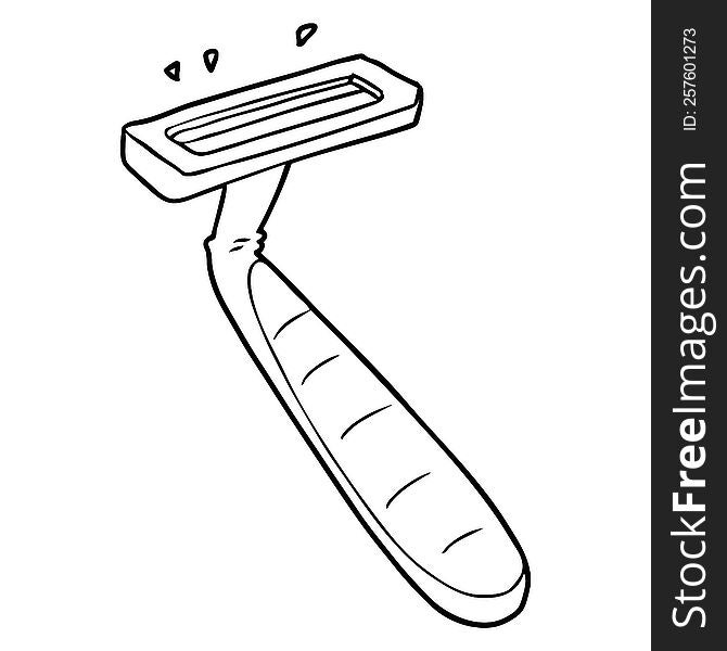 cartoon disposable razor. cartoon disposable razor