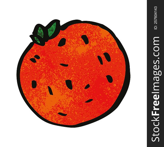 cartoon doodle organic orange