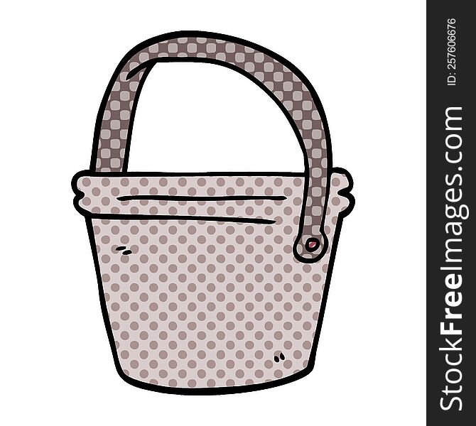 cartoon doodle bucket