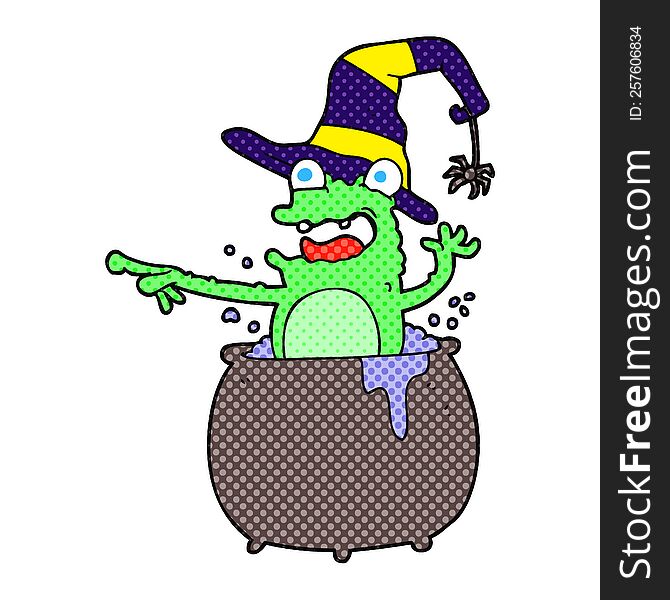 Cartoon Halloween Toad
