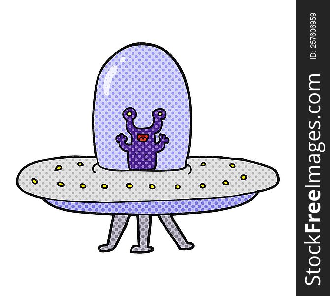 Cartoon Flying Saucer