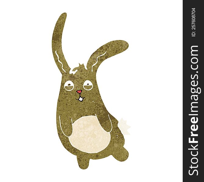 funny cartoon rabbit