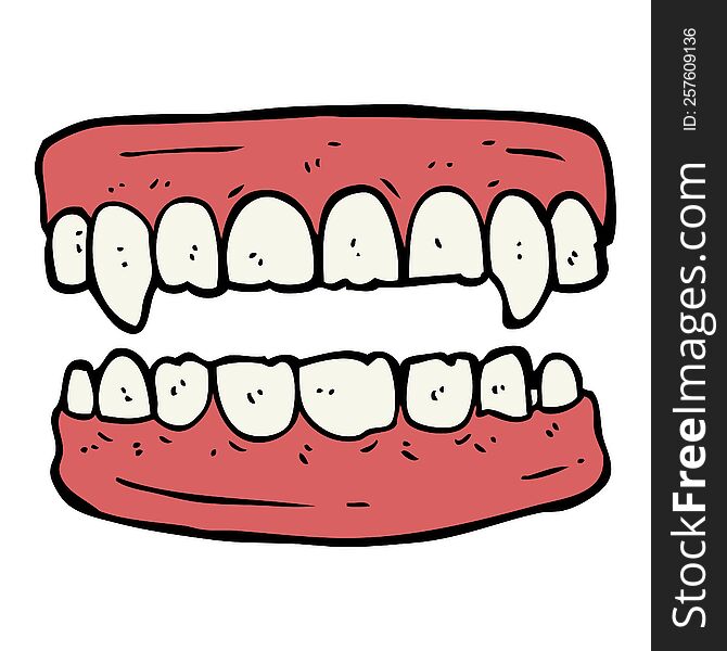 cartoon vampire teeth