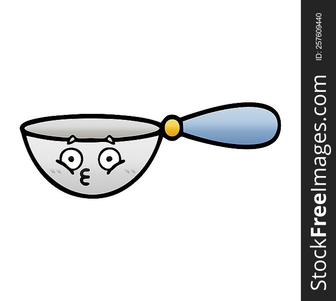 gradient shaded cartoon of a measuring spoon